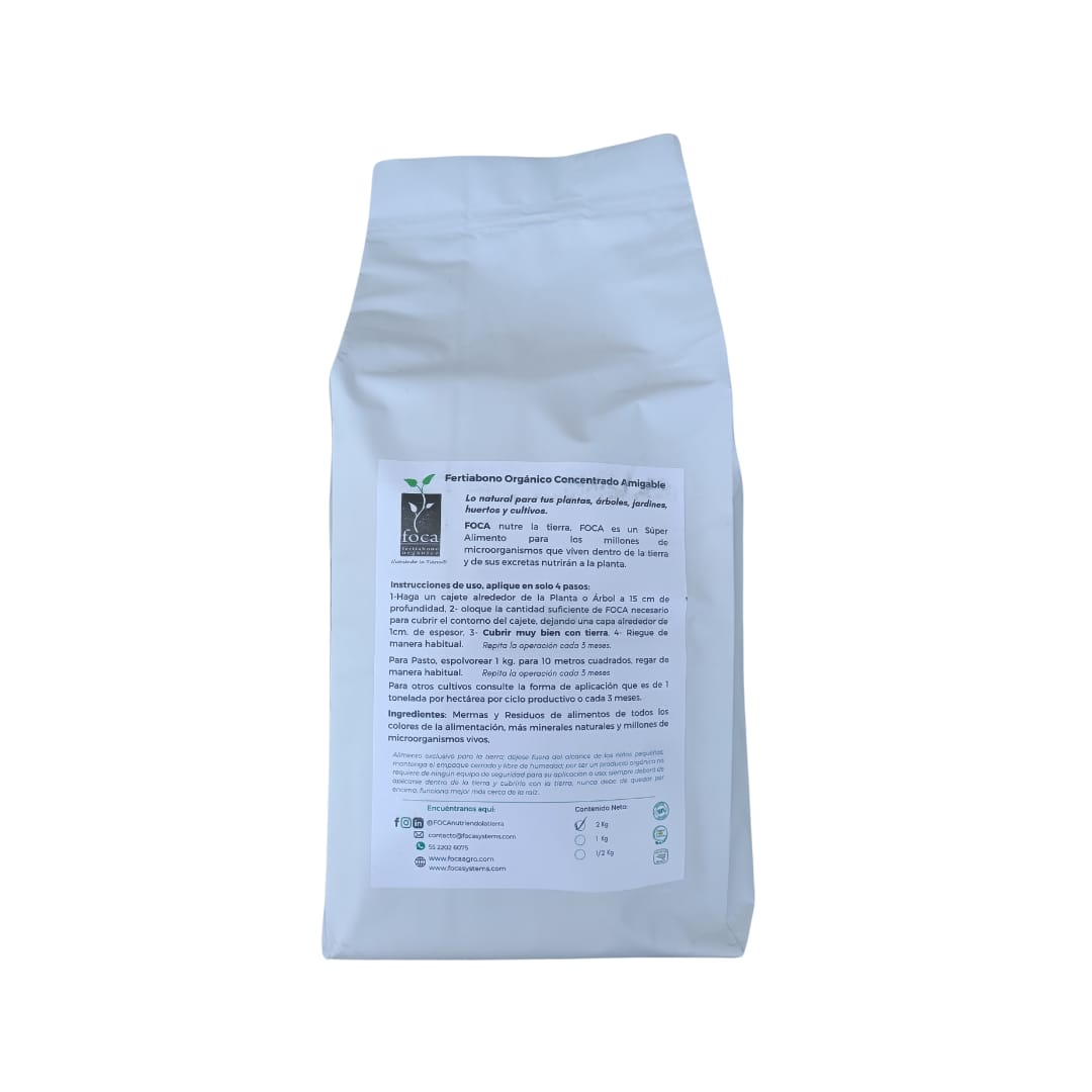 Fertiabono Orgánico Concetrado Amigable (FOCA) - Vivo Interior