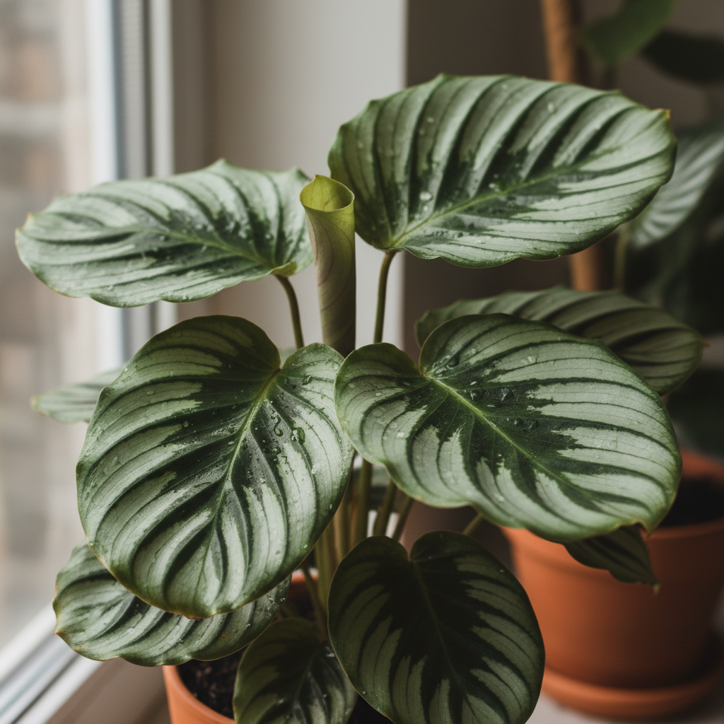 Colección de plantas variadas en macetas para decoración
