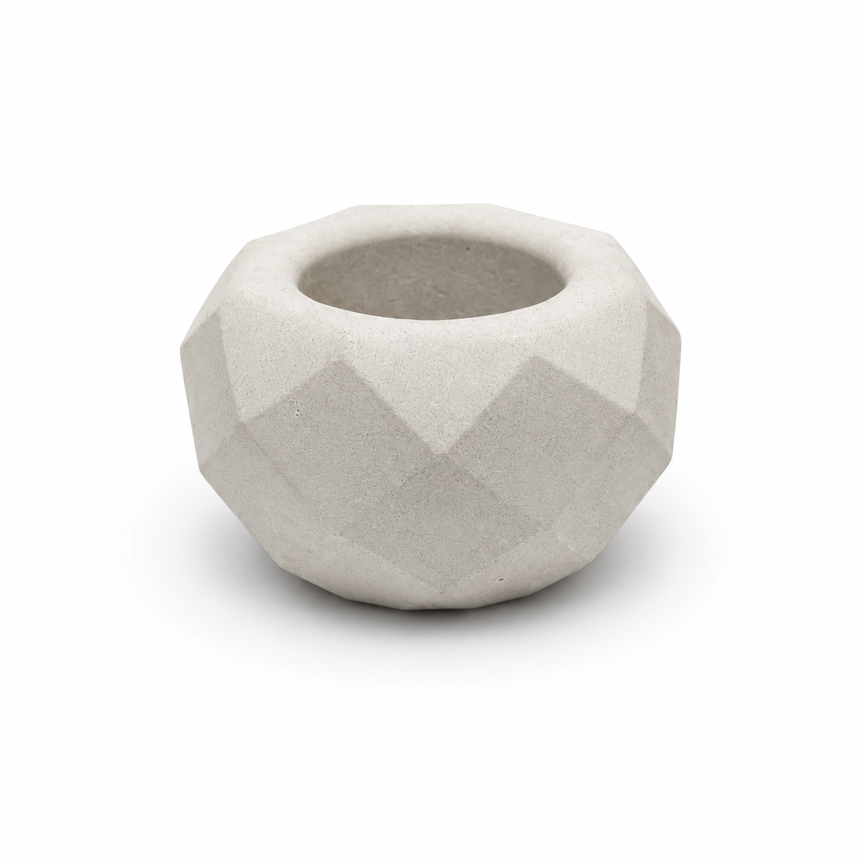 Maceta diamante de yeso pequeña para suculentas