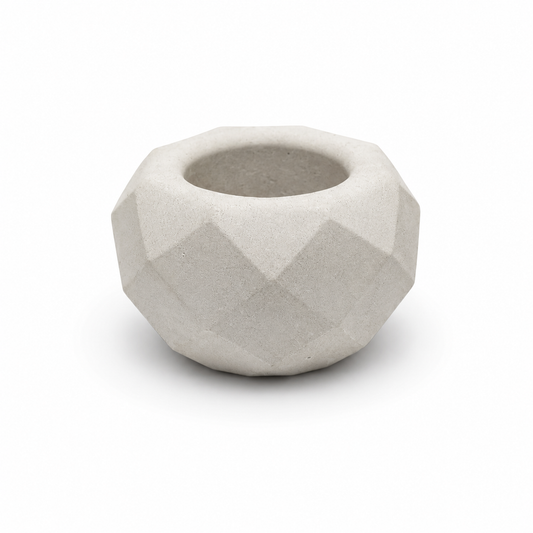 Maceta diamante de yeso pequeña para suculentas