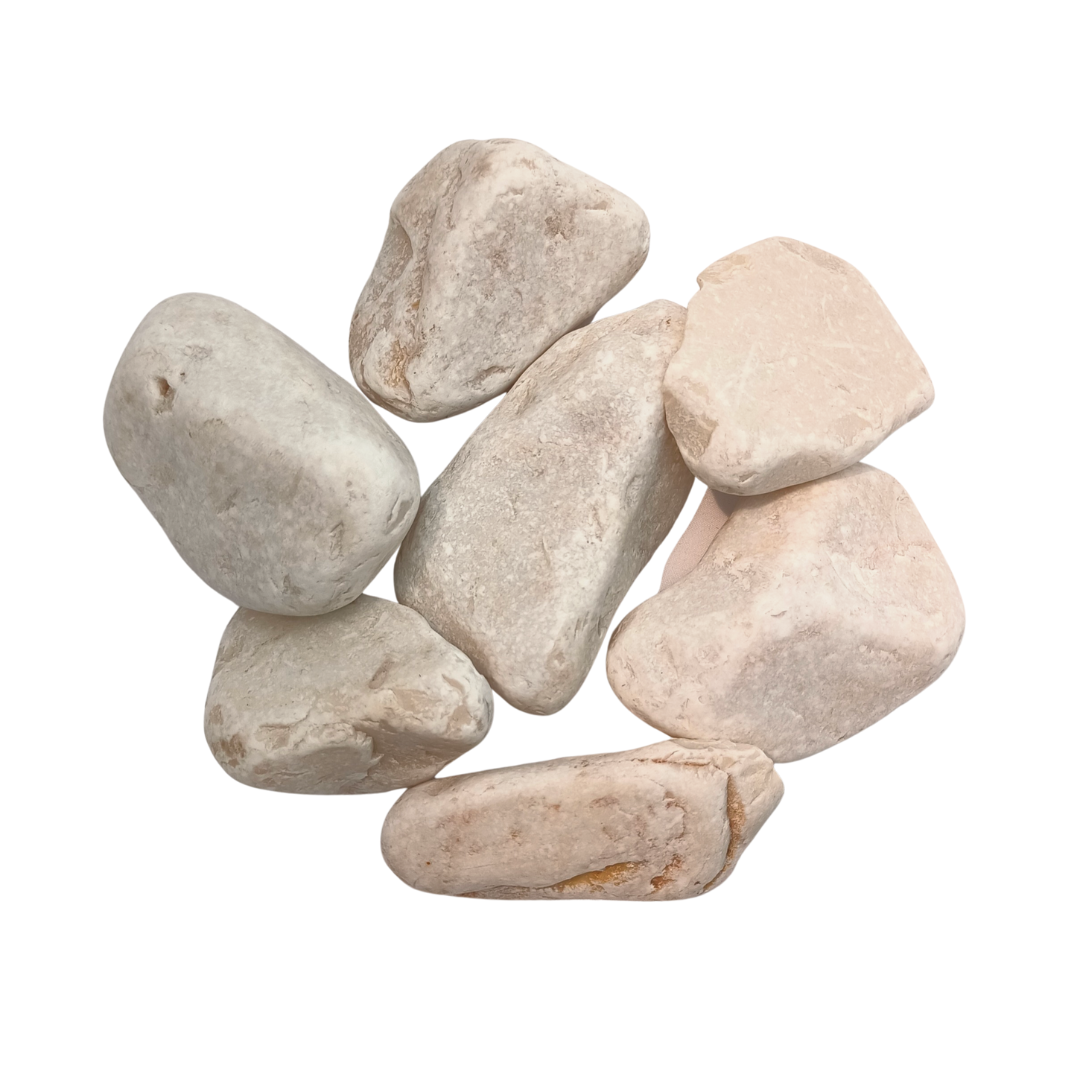 Piedra de mármol blanco