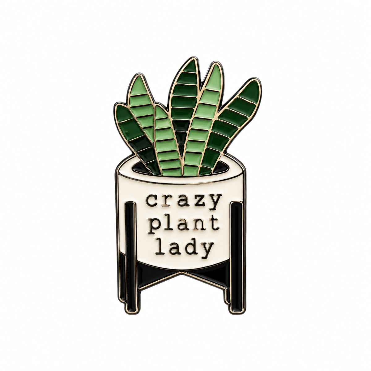 Pin crazy plant lady blanco 